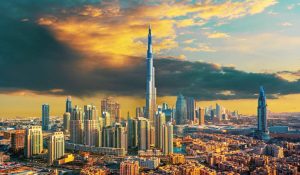 Dubai skyline view